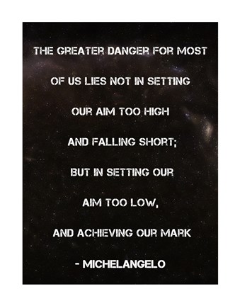 Framed Achieving Our Mark Print