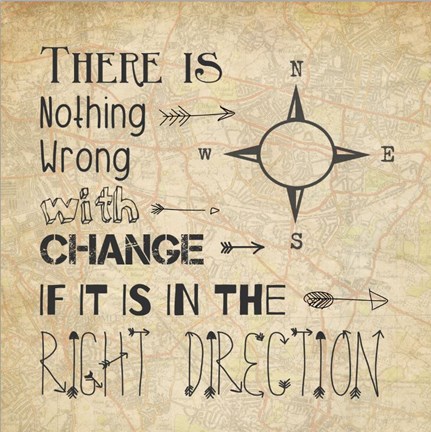 Framed There Is Nothing Wrong With Change Print