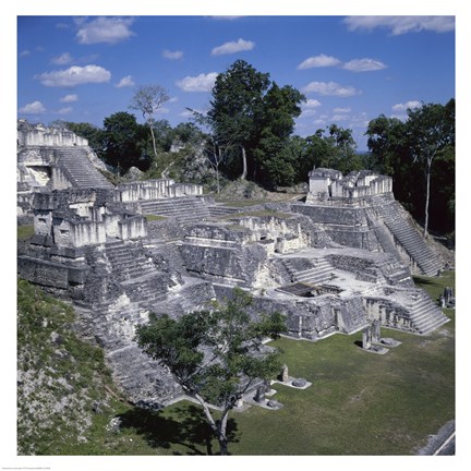 Framed Tikal Mayan Guatemala Print