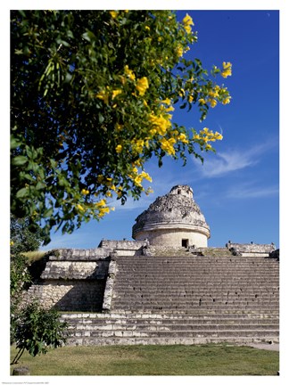 Framed Low angle view of El Caracol Observatory Print