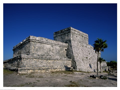 Framed El Castillo, Tulum Print