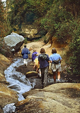 Framed Hiking Hells Gate Kenya Africa Print