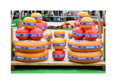 Framed Dutch Cheese Market Print