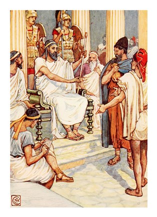 Framed Solon the Wise Lawgiver of Athens Print