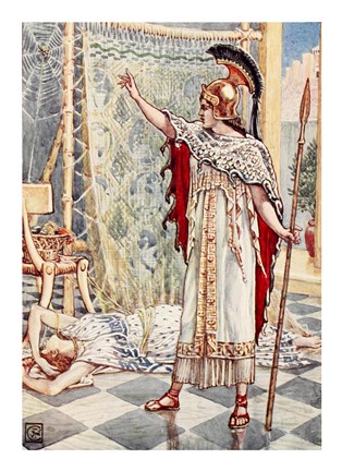 Framed She Turned Into ASpider Print