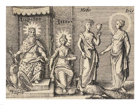 Framed Greek Gods Jupiter Print