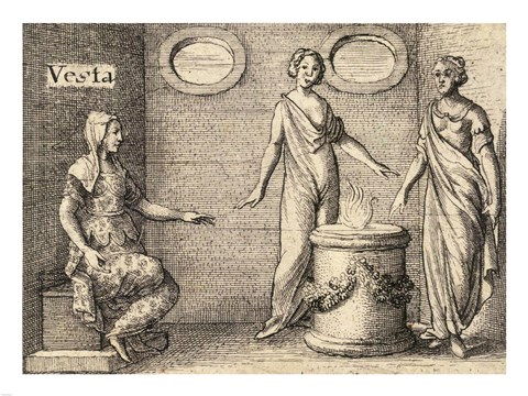 Framed Greek Gods Vesta Print