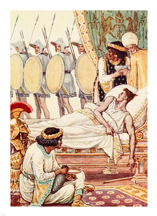 Framed He Looked At Them As They Passed Print