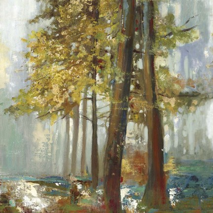 Framed Upon the Leaves I Print