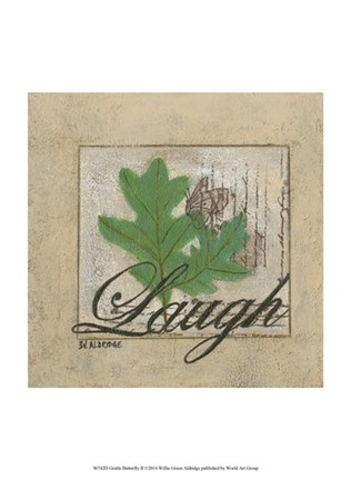 Framed Gentle Butterfly II Print