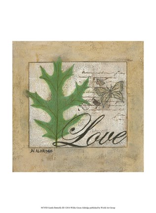 Framed Gentle Butterfly III Print