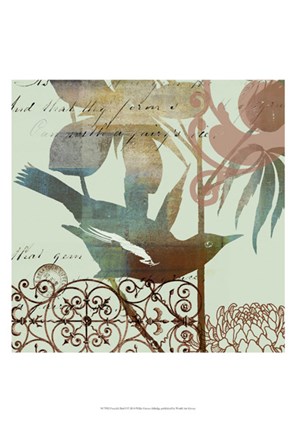 Framed Fanciful Bird I Print