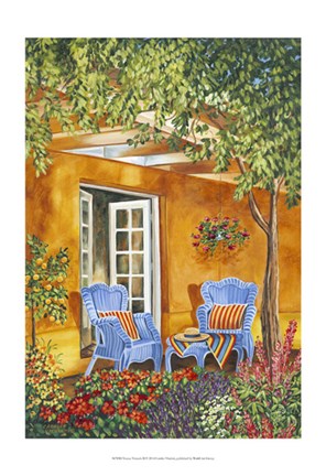 Framed Tuscan Veranda II Print