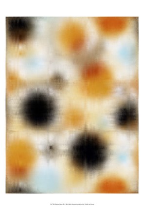 Framed Pixilated Burst II Print