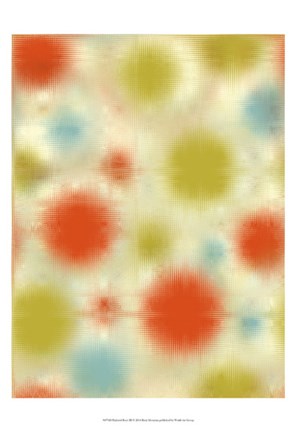 Framed Pixilated Burst III Print