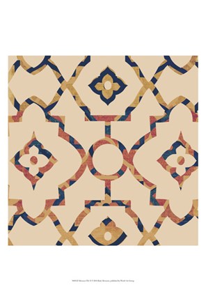 Framed Morocco Tile II Print