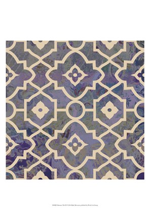 Framed Morocco Tile III Print