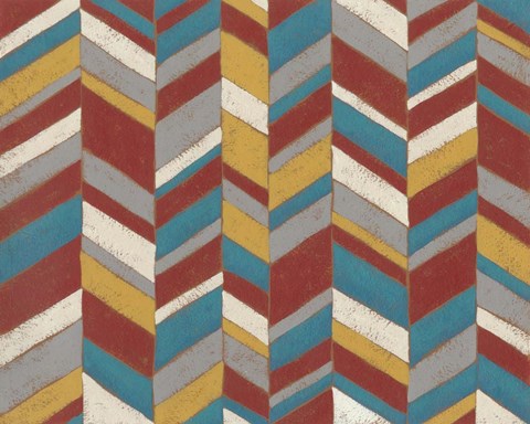 Framed Modern Chevron II Print