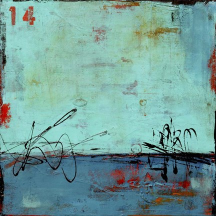 Framed Blue Bay Marina II Print