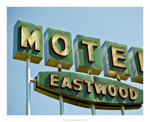 Framed Vintage Motel III Print