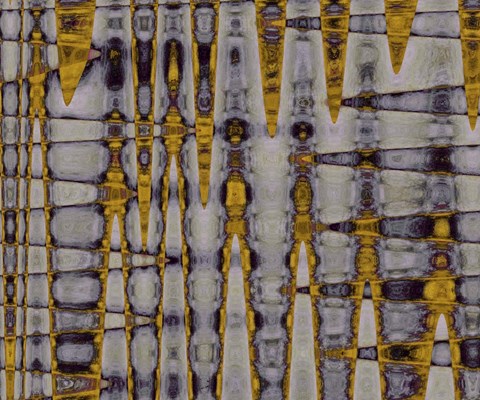 Framed Ochre &amp; Plum I Print