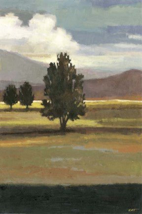 Framed Mountain Range II Print