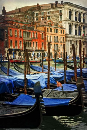 Framed Venetian Canals I Print