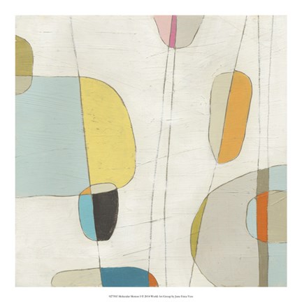 Framed Molecular Motion I Print