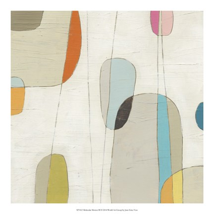 Framed Molecular Motion III Print