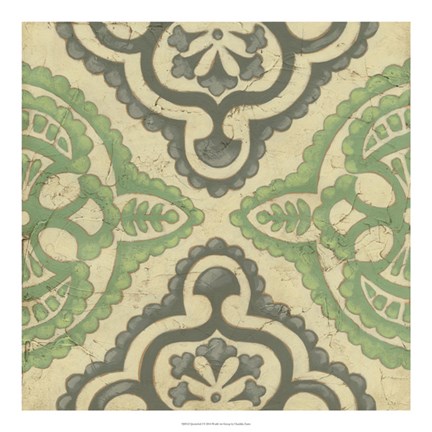 Framed Quatrefoil I Print