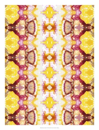 Framed Watercolor Quilt VI Print