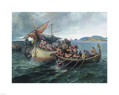 Framed Battle of Svolder Print