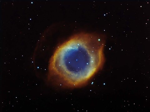 Framed Helix nebula in Aquarius (NGC 7293) Print