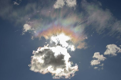 Framed Iridescent clouds, Alberta, Canada Print