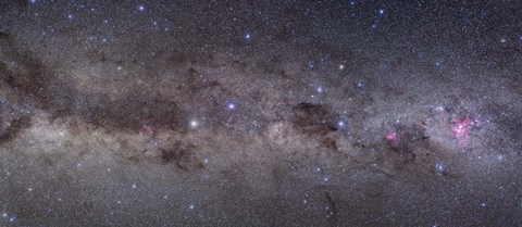 Framed Widefield view of the southern constellations of Centaurus and Crux Print