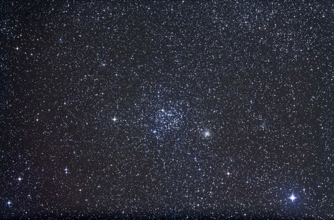 Framed Open clusters Messier 35 and NGC 2158 in the constellation Gemini Print