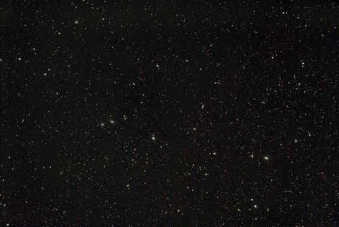 Framed Widefield view of the constellations Virgo and Coma Berenices Print