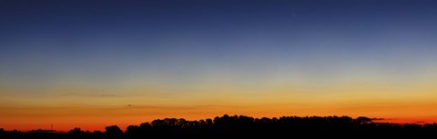 Framed Wide panorama of Comet Panstarrs, Buenos Aires, Argentina Print
