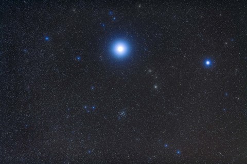 Framed Open cluster Messier 41 in the constellation Canis Major Print