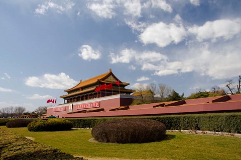 Framed Gate of Heavenly Peace, Forbidden City, Beijing, China Print