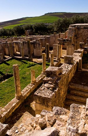 Framed Ancient Architecture, Roman Brothels, Dougga, Tunisia Print