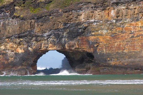 Framed Cliffs, Hole in the Rock, Coffee Bay, South Africa Print