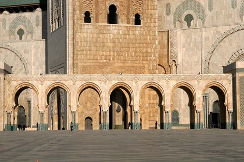 Framed Hassan II Mosque, Casablanca, Morocco, North Africa Print