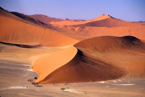 Framed Aerial Scenic, Sossuvlei Dunes, Namibia Print