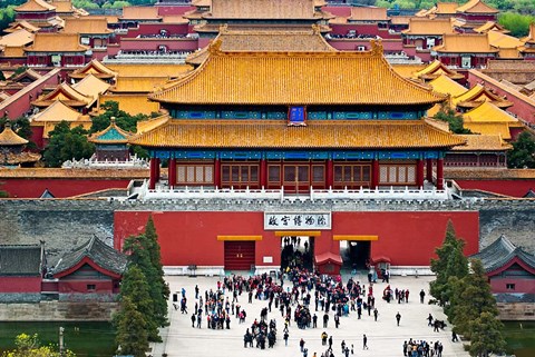 Framed Forbidden City North Gate, Gate of Divine Might, Beijing, China Print