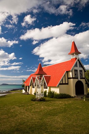 Framed Church, Notre Dame Auxiliaiatrice, Mauritius Print