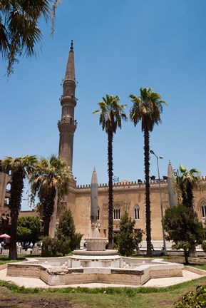 Framed El Hussein Square and Mosque, Cairo, Egypt, North Africa Print