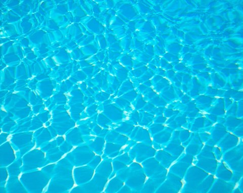 Framed Detail of Light Reflecting in Water Print