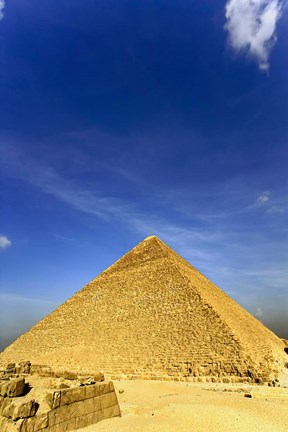 Framed Great Pyramid of Giza, Khufu, Cheops, Cairo, Egypt Print