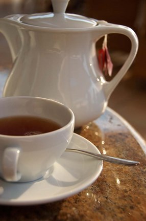 Framed Beverly Hills Hotel Morning Tea, Umhlanga Rocks, Kwazulu Natal, Durban, South Africa Print